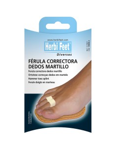 Férula correctora de dedos martillo o en garra. 2 dedos (incluye banda elástica)