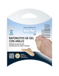Férula protectora de gel de dedos en garra o martillo con anillo "RATONCITOS". 1 ud
