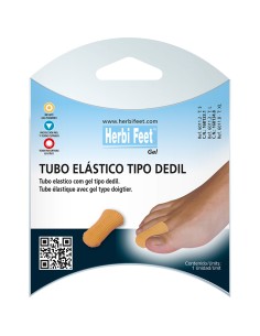 Protector de dedos tubo elástico con gel tipo dedil. 1 ud
