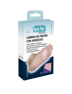 Protector Lámina adhesiva de fieltro recortable 9,5 x 50 cm.