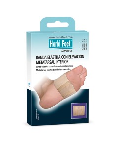 Banda elástica con elevación metatarsal interior
