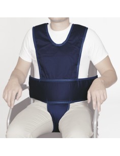 Chaleco abdominal con soporte perineal y tirantes