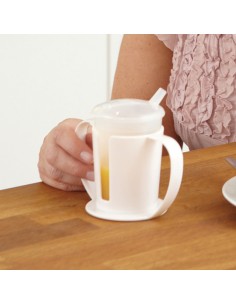 Sujeta vasos de doble asa con 2 vasos (Set)