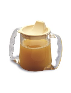 Vaso de plástico con dos asas