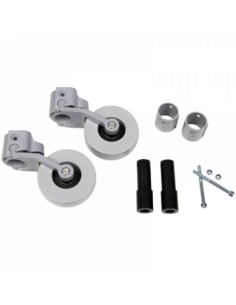 Kit de 2 ruedas traseras adaptables para andadores sin ruedas FORTA