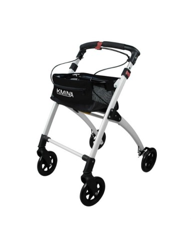 Andador plegable con cesta y bandeja de 4 ruedas | Kmina Pro