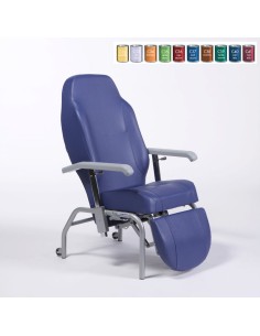 Sillón de descanso con respaldo reclinable 45º y reposapies elevable "Normandie"