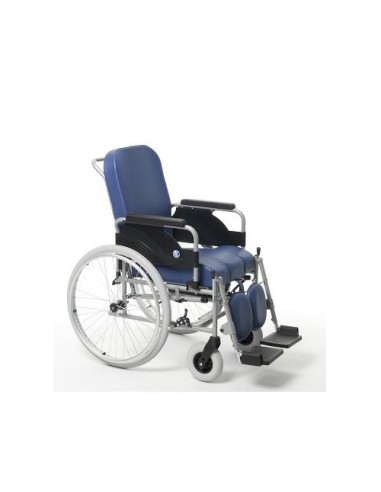 Silla de descanso de ruedas 9300 Vermeiren (distintos tamaños de ruedas a elegir) con asiento inodoro y cubeta extraíble