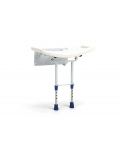 Asiento abatible de pared para la ducha con patas regulables | GRACE | Vermeiren