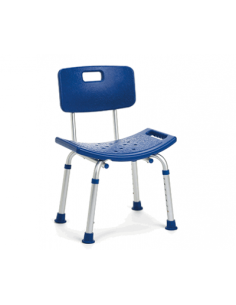 Silla de ducha regulable con respaldo | LILLY | Vermeiren | Azul o blanca
