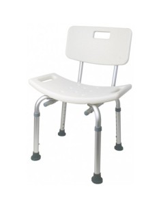 Silla de ducha regulable con respaldo | LILLY | Vermeiren | Azul o blanca 2