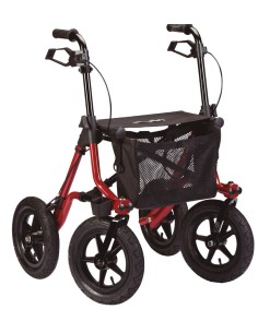 Andador Rollator Todoterreno plegable con cesta, bandeja y soporte bastones | Taima XL