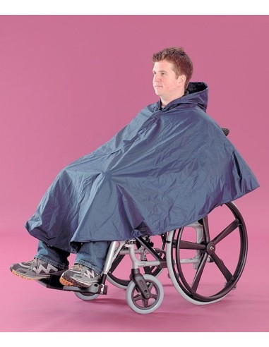 Chubasquero impermeable sin mangas para sillas de ruedas