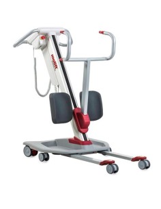 Grúa de bipedestación Quick Raiser 205 con arnés acolchado con cinturón de seguridad