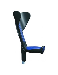 Bastón inglés - Muleta de aluminio Advance azul regulable en altura con puño anatómico de goma (UNIDAD O PAR)