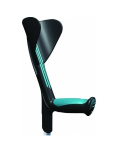 Bastón inglés - Muleta de aluminio Advance verde regulable en altura con puño anatómico de goma (UNIDAD O PAR)