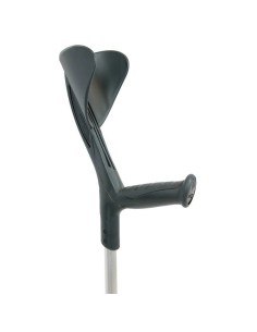 Muleta de aluminio regulable en altura color negro | Bastón inglés  (UNIDAD O PAR)