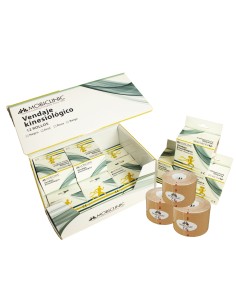 Kinesiotape vendaje kinesiológico (12 uds) | Expositor/Caja | azul, beige, rosa o negro 2