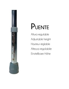 Silla de baño con inodoro, de acero cromado, plegable y regulable en altura | Puente 2