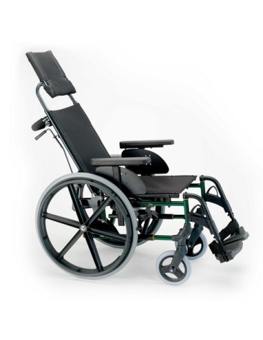 Silla de ruedas plegable Breezy Premium - con respaldo reclinable (de rueda grande o pequeña)