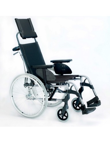 Silla de ruedas plegable Breezy Style con respaldo reclinable | rueda grande o pequeña