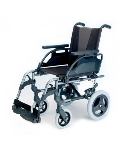 Silla de ruedas plegable Breezy Style | no autopropulsable (rueda pequeña) | + Cojín antiescaras incluido