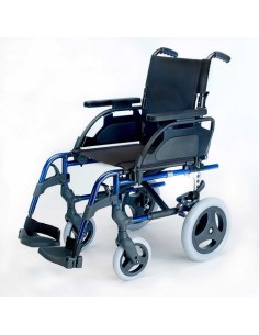 Silla de ruedas plegable Breezy Style | no autopropulsable (rueda pequeña) | + Cojín antiescaras incluido 2