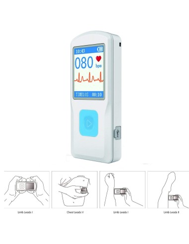 Monitor electrocardiógrafo portátil con pantalla a color "Modelo PM10"