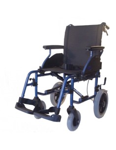 Silla plegable de acero ligero "Noega" no autopropulsable con frenos de acompañante y cinturón