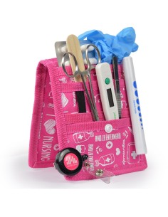 Organizador de enfermería para bata y/o pijama | Color estampados en rosa | KEEN´S Elite Bags 2