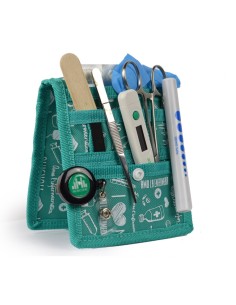 Organizador de enfermería para bata y/o pijama | Color estampados en verde | KEEN´S Elite Bags 2