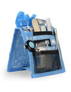 Organizador de enfermería para bata y/o pijama | Color estampados en azul | KEEN´S Elite Bags