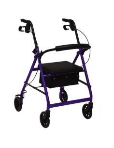 Andador de aluminio plegable y regulable con ruedas y... 2