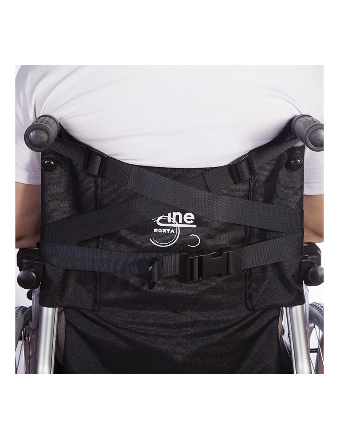 Cinturón abdominal abierto para silla de ruedas y sillas de descanso