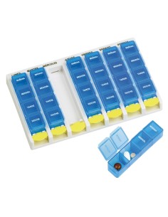 Pastillero semanal 4 tomas diarias Grande