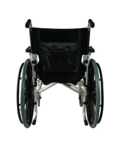 Silla de ruedas plegable de aluminio, reposabrazos abatibles y reposapiés extraibles, ancho de asiento 46cm "Mod. Ópera" 2