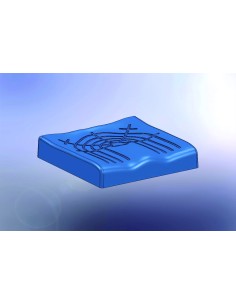 Cojín viscoelástico anatómico | Ergonómico con cuña delantera | Altura 8 cm 2