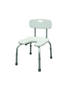Silla de baño con respaldo en herradura