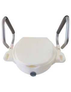 Elevador de WC | Asiento de inodoro con tapa y reposabrazos abatibles | Guadiana 2