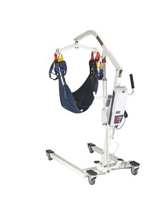 Grúa eléctrica de traslado plegable, soporta hasta 135 Kg con Arnés incluido | Modelo Fortuna 2