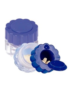 Triturador de pastillas portátil con contenedor