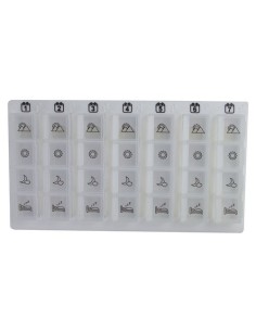 Pastillero semanal de 4 tomas diarias