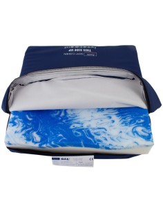 Cojín antiescaras de gel inyectado Grado IV GEL SEAT Clinic | GELTOUCH con efecto refrescante | con funda de PU bi-elástica | Fu 2