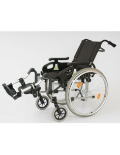 Silla de ruedas plegable con respaldo reclinable DROMOS RECLINER 315 mm (Rueda pequeña)