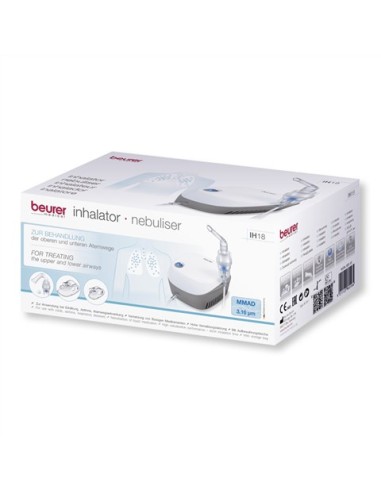 Nebulizador | Inhalador eléctrico de Beurer IH-18 | incluye mascarilla de adultos y niños