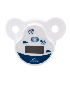 Termómetro digital con forma de chupete con pantalla LCD | Termómetro infantil con estuche 2