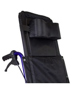 Silla de ruedas reclinable plegable de acero, reposabrazos extraíbles y reposapiés elevables | Modelo Esfinge 2