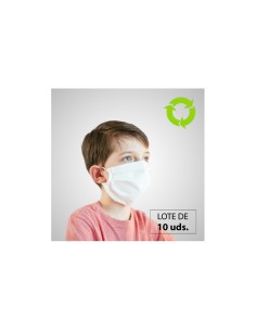Mascarillas higiénicas adulto | Reutilizables | Con tiras elásticas | Pack de 10 uds 2