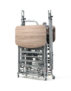 Cama articulada con carro elevador Illico | Vermeiren (incluye cabecero, piecero, barandillas y colchón visco) 2