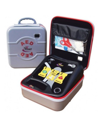 Desfibrilador semiautomático Life Point PRO AED | (Incluye: Desfibrilador Semiautomático, kit de emergencias, Bolsa de transport